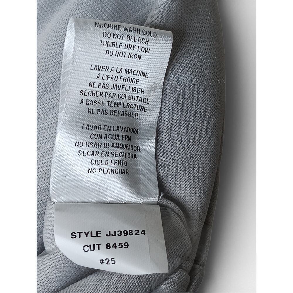 New with Tags Julia Jordan Silver Satin Ruched V Neck Cocktail Dress 6 - Picture 14 of 16